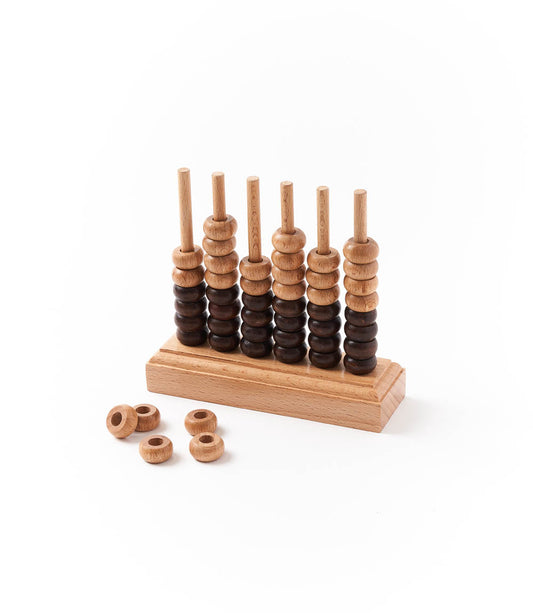 Four-in-a-Row Game (circles) - Handcrafted Wood