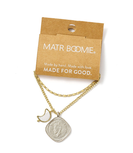 Sikka Coin Pendant Necklace - sustainable jewelry