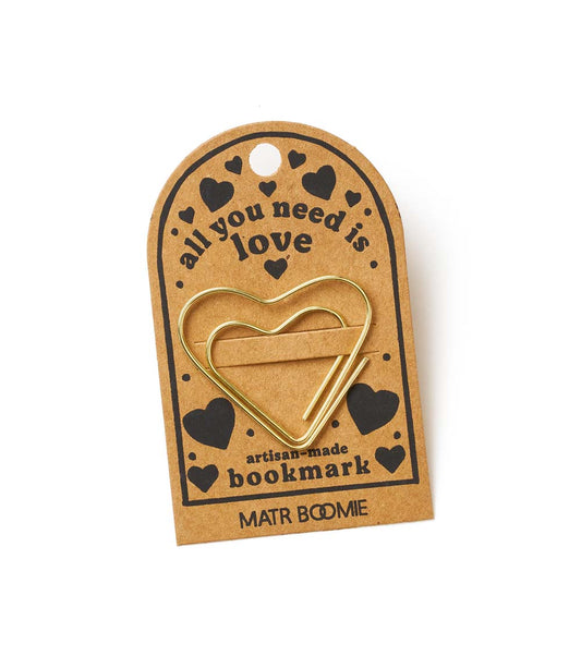 Kitaab Heart Wire Bookmark - Gold