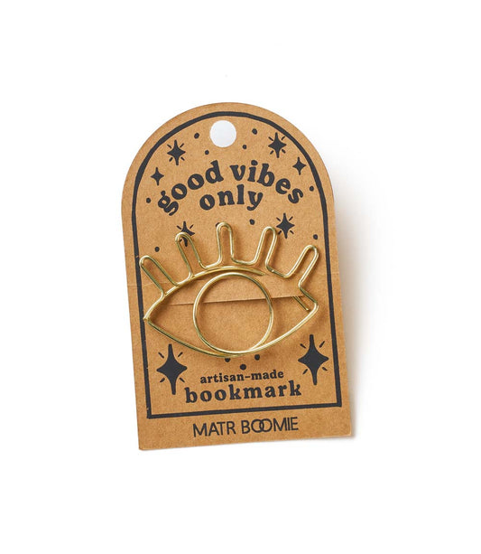 Kitaab Evil Eye Wire Bookmark - Gold