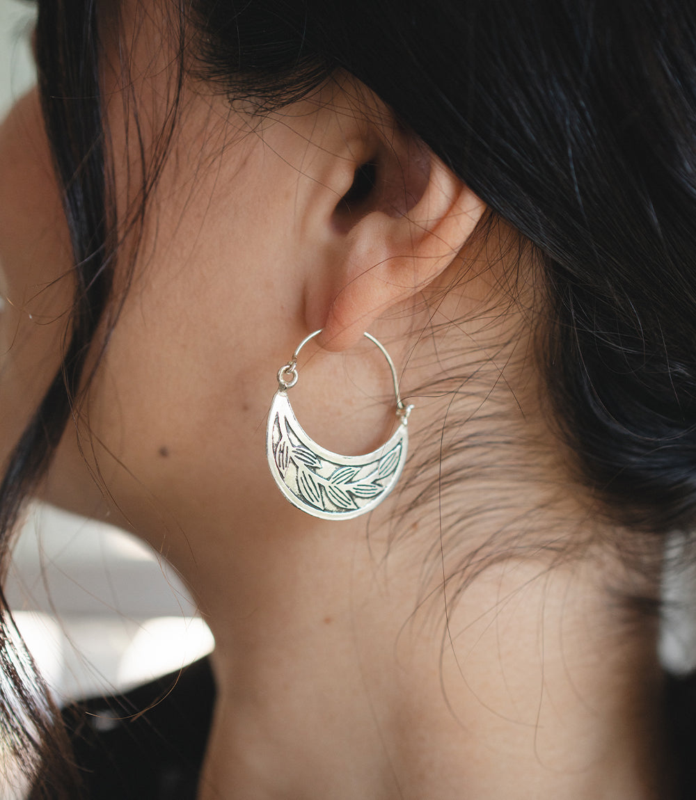 Patra Vine Hoop Earrings