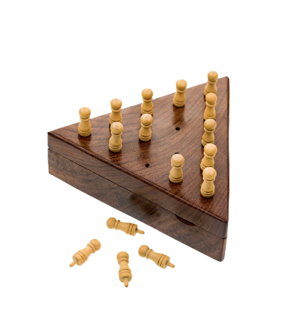TRIANGLE PEG BOARD GAME | | Matr Boomie