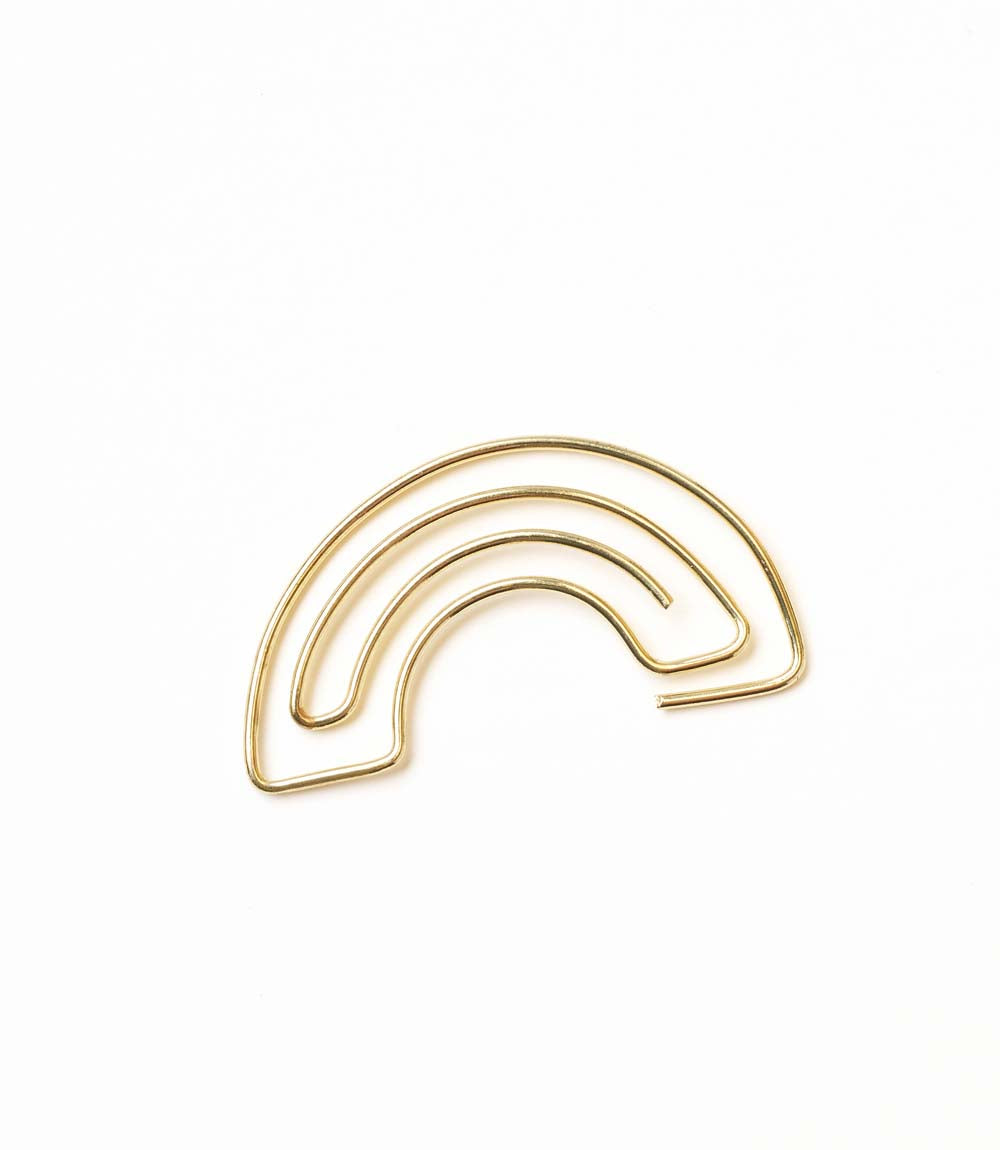 Kitaab Rainbow Wire Bookmark - Gold-tone