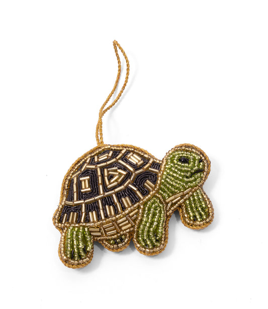 Larissa Plush Turtle Felt Ornament - Embroidered