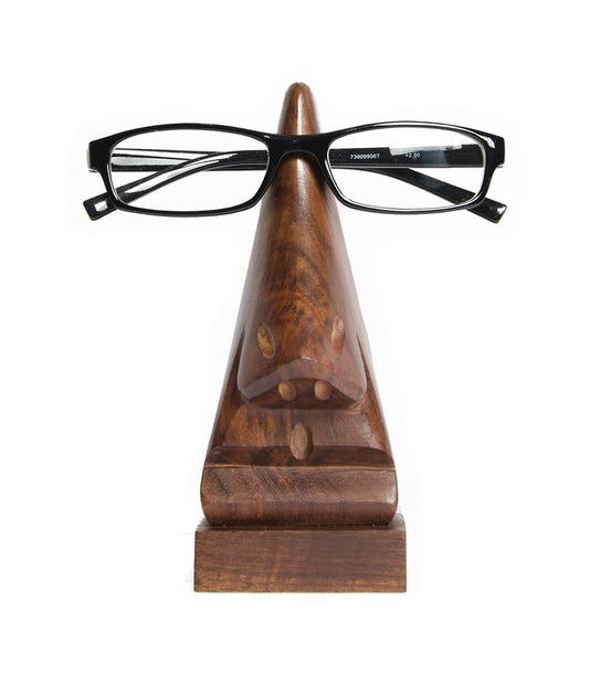 Nose Glasses Holder Stand - Handcrafted Indian Rosewood