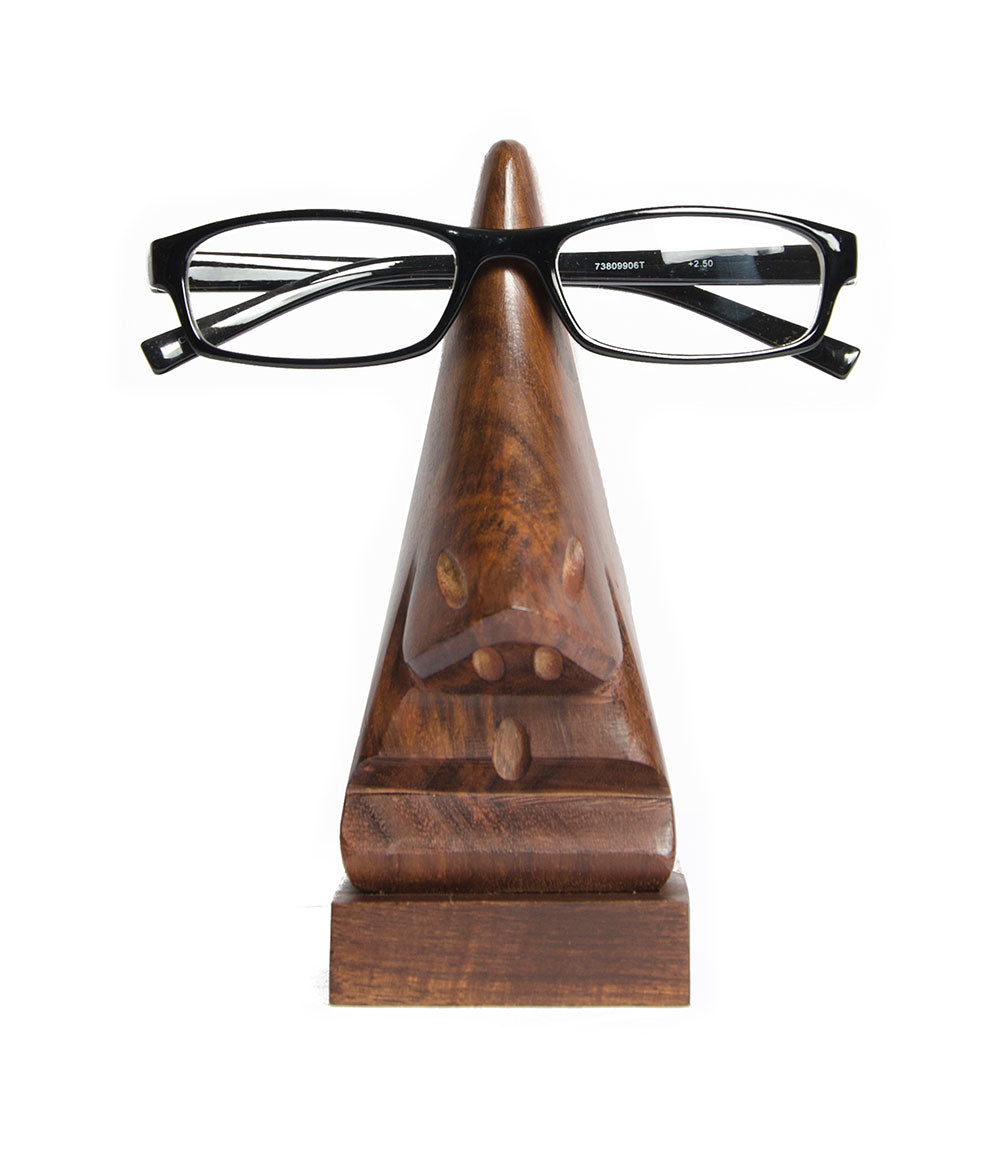 Nose Glasses Holder Stand - Handcrafted Indian Rosewood