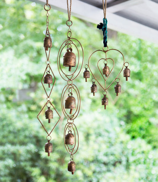 Ushas Dawn Long Rustic Bell Wind Chime - Hand Tuned