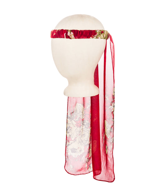 Lila Kids Costume Headband Veil - Assorted Upcycled Sari