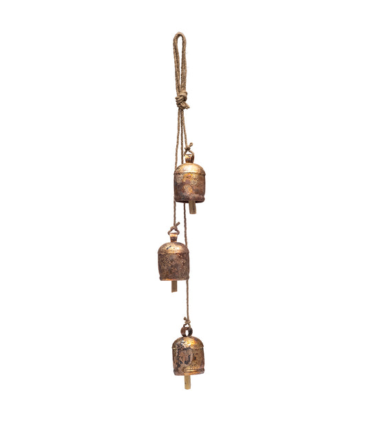 Rustic Wind Chime Medium Cascading Bells - Garden, Patio