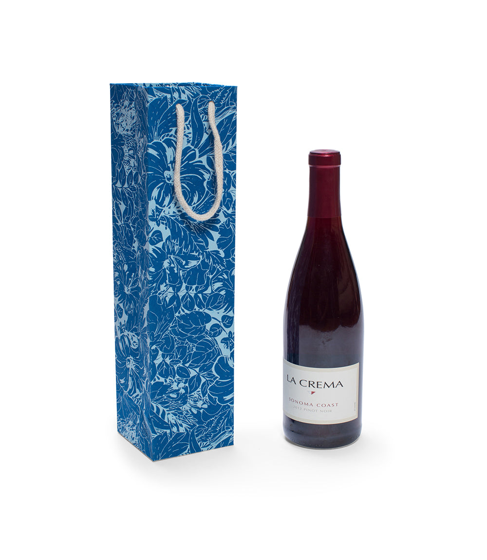 Recycled Paper Wine Gift Bag - Assorted Eco-Friendly