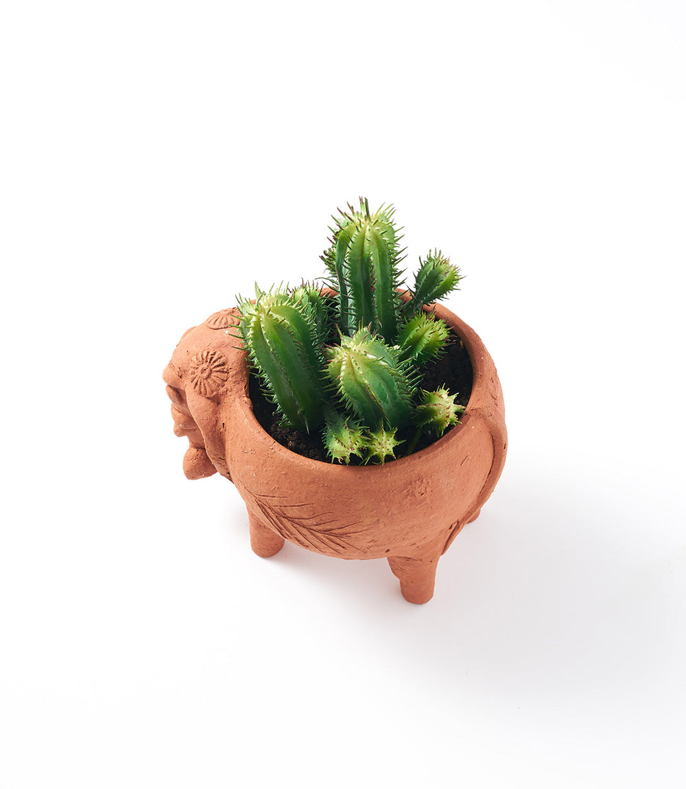 Rakshana Elephant Plant Pot - Terracotta