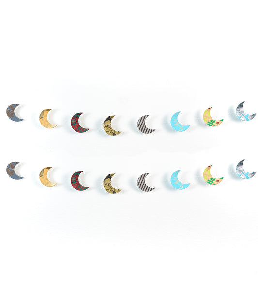 Moon Recycled Paper Garland - Eco Friendly Tree-Free Decor