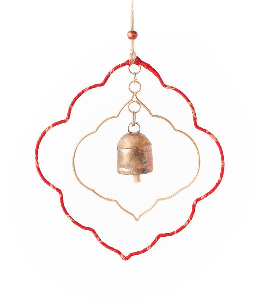 Arches Wind Spinner Chime Bell - Assorted Upcycled Sari