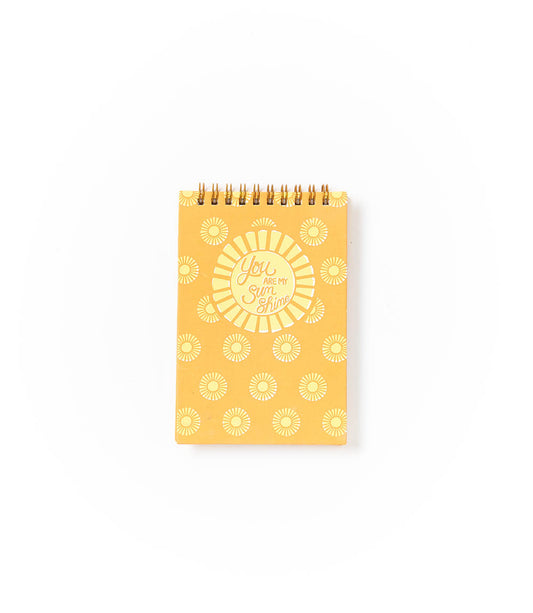 Anju Sunshine 4x6 Spiral Notebook Recycled Paper