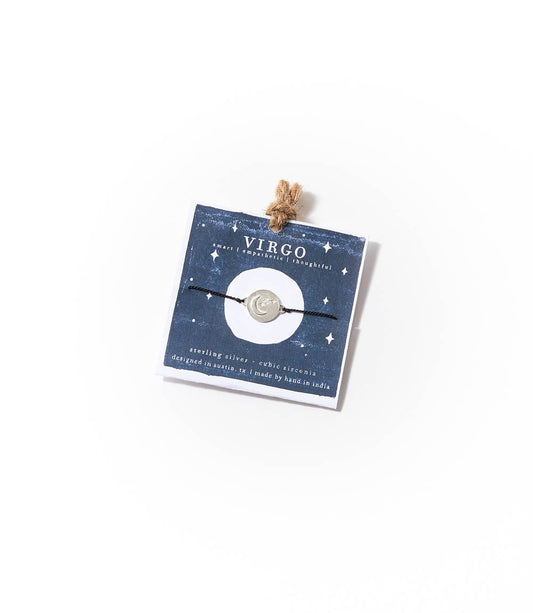 Sterling Silver Virgo Zodiac Bracelet