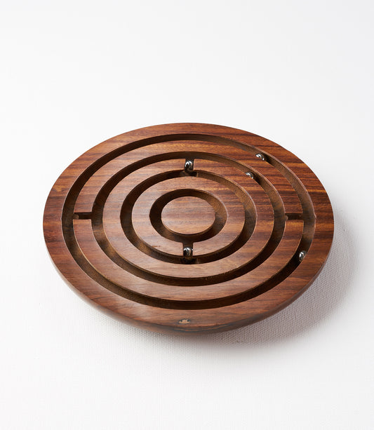 Classic Labyrinth Game - Hand Carved Wood