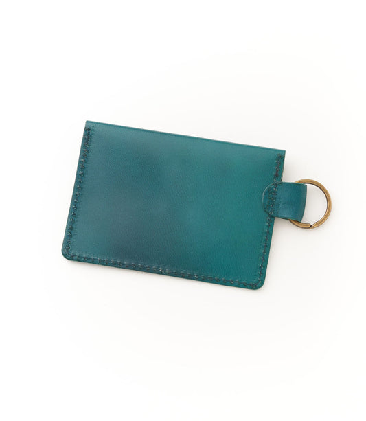 Indukala Moon Leather Card Holder Wallet - Green