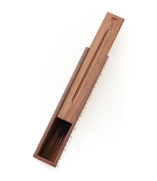 Aashiyana Incense Holder Box - Antique Finish Hand Carved Wood