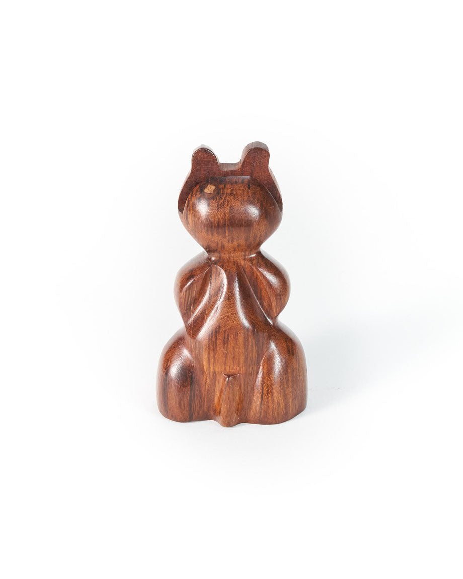 Bear Eyeglasses Holder Stand - Handcrafted Sheesham Wood