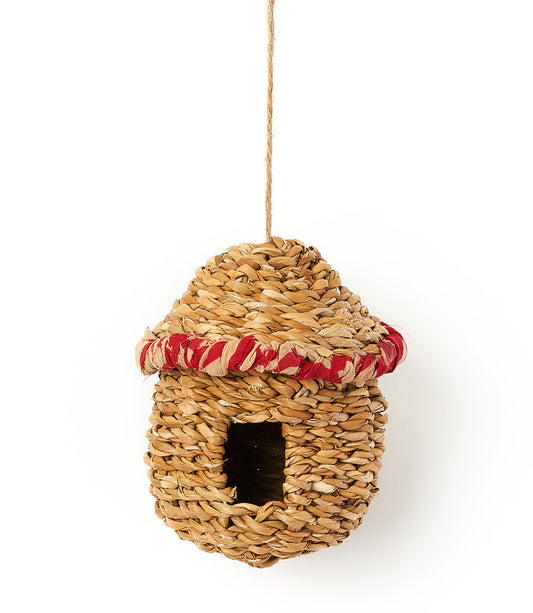 Hogla Leaf Hanging Birdhouse - Hand Woven