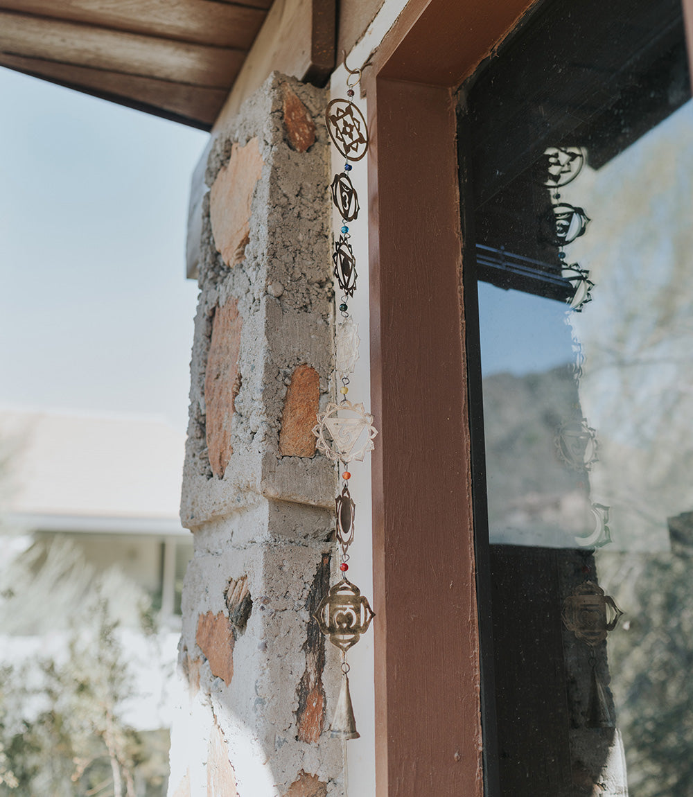 Viaan Seven Chakras Bell Wind Chime Garland - Fair Trade Home