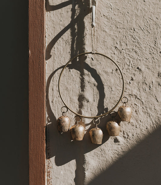 Aarunya Large Rustic Bell Wind Chime - Hand Tuned