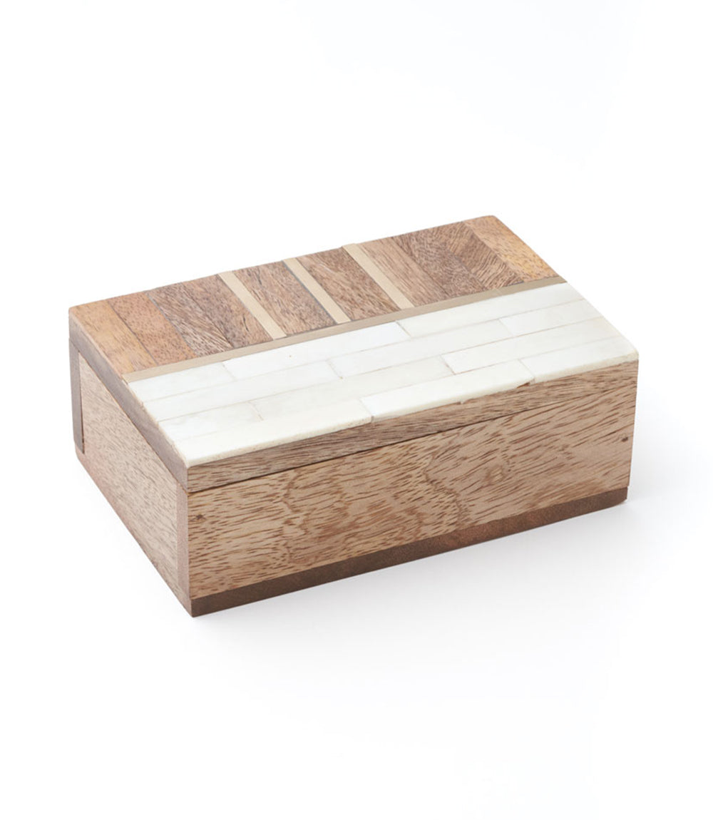 Sammita Treasure Box - Sustainably Sourced Wood, Bone