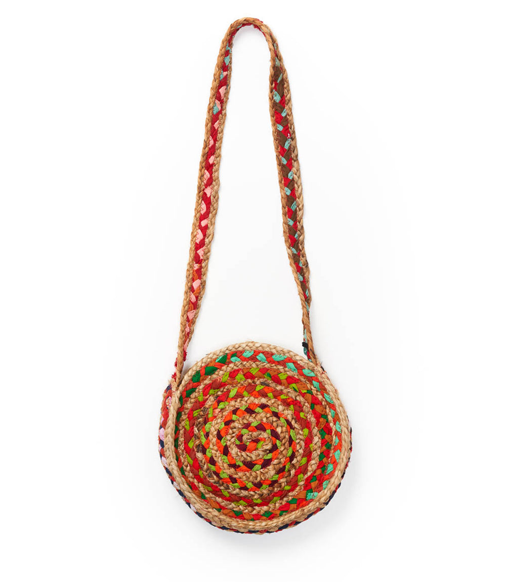 Chindi Multicolor Crossbody Tote Bag - Fair Trade Upcycled