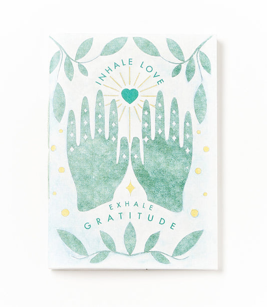 Exhale 5x7 Gratitude Journal Recycled Paper