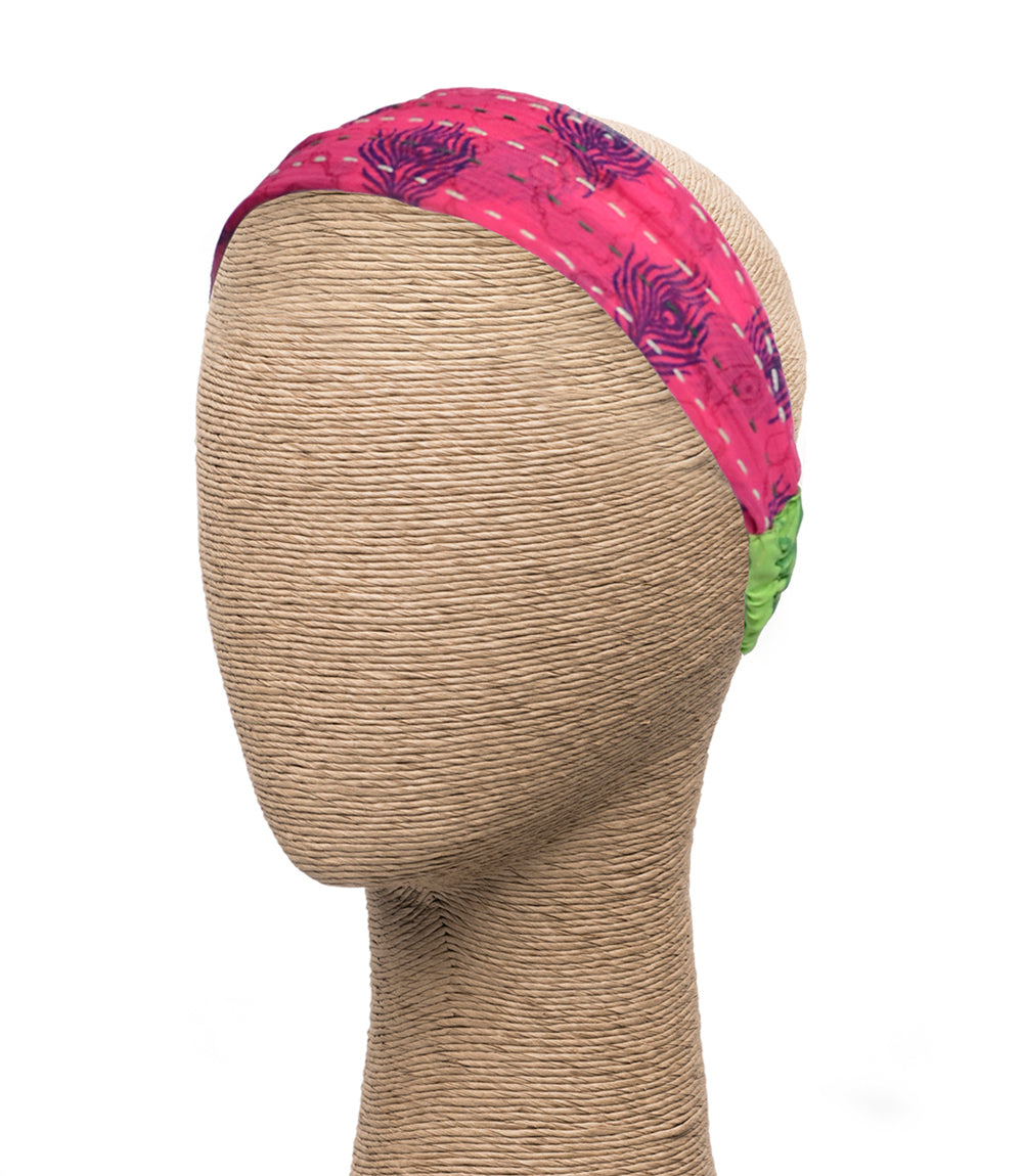 Kantha Headband - Assorted Upcycled Sari Fabric – Matr Boomie
