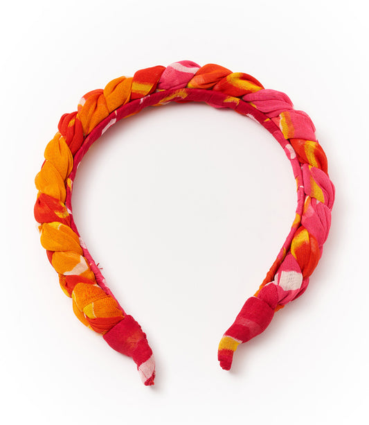 Braided Headband - Assorted Upcycled Sari Fabric