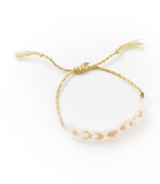 Adiya Moon Phase White Beaded Bracelet - Fair Trade Jewelry