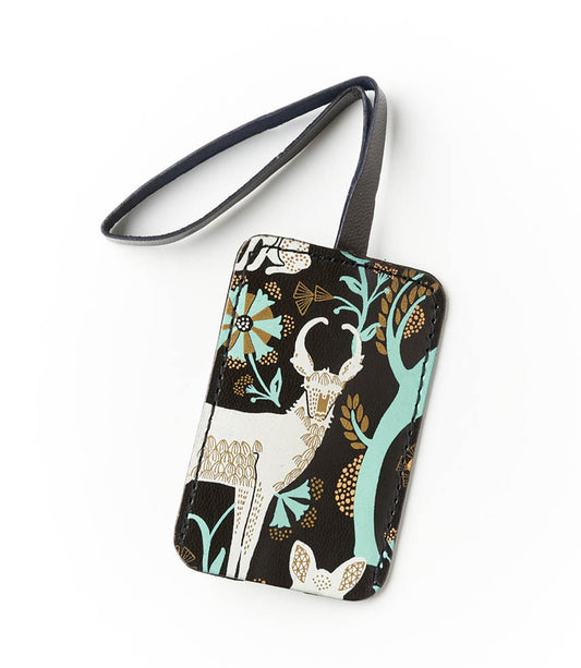 Fauna Wilderness Leather Luggage Tag - Cruelty-Free