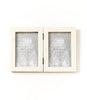 Artemis 4x6 Double Picture Frame - Handcrafted Bone