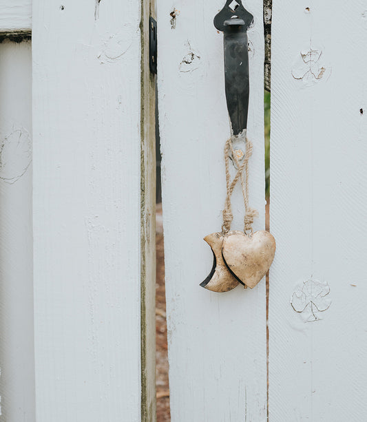 Alaya Heart Wind Chime - Rustic Bell