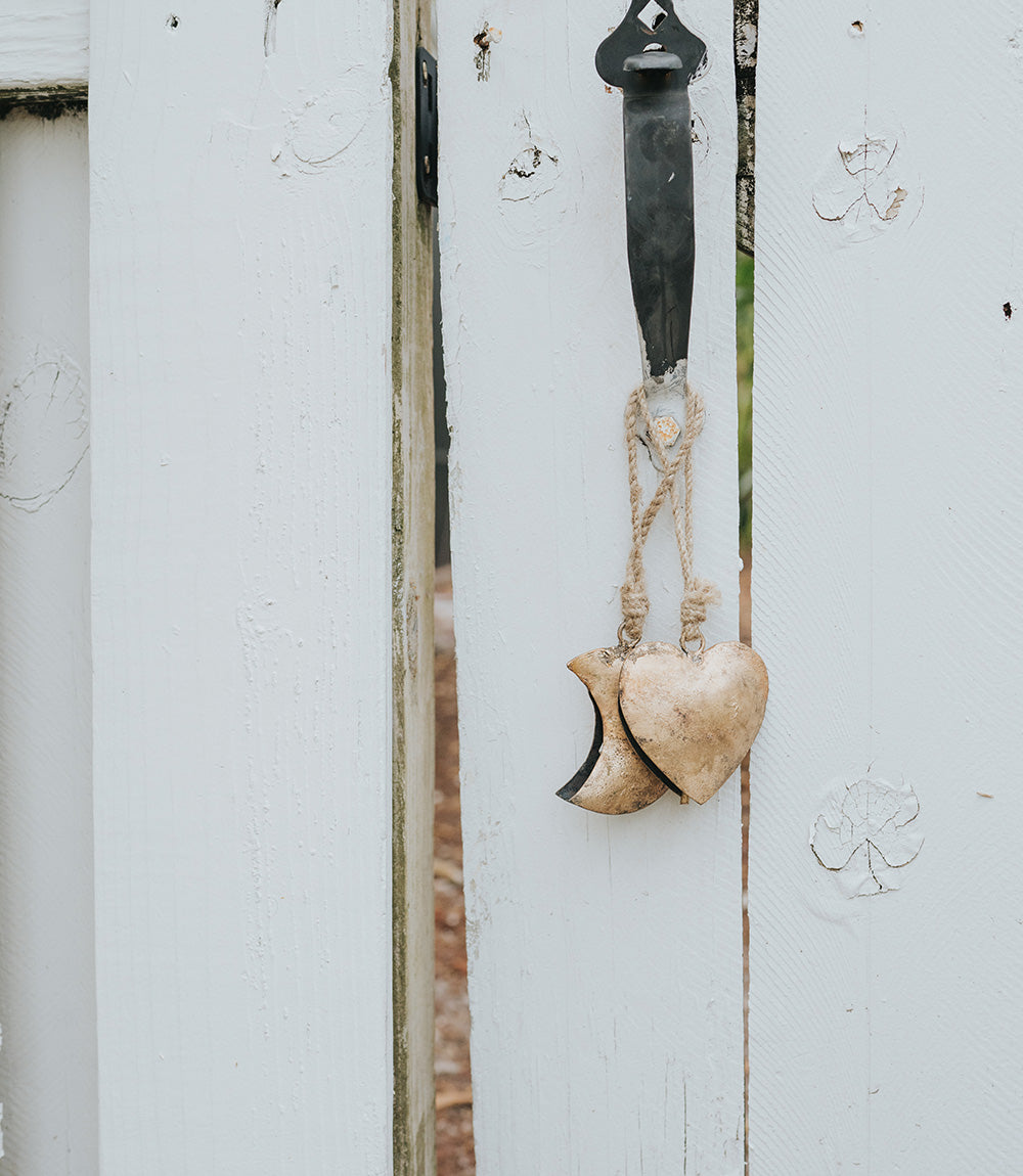 Alaya Heart Wind Chime - Rustic Bell