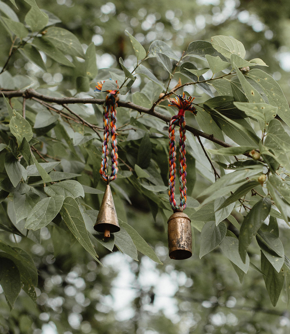 Rainbow Twist Multicolor Bell Wind Chime - Fair Trade Home