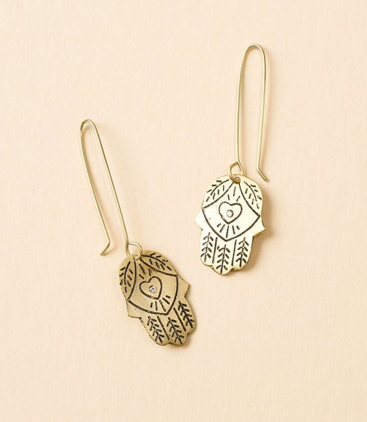 Ruchi Hamsa Dangling Earrings