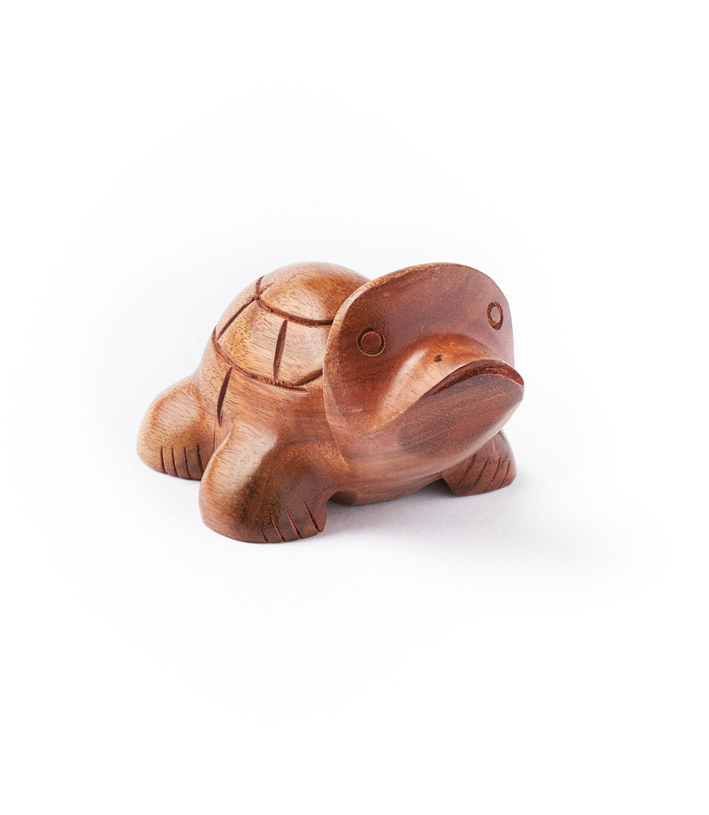 Turtle Eyeglasses Holder/Stand - Hand Carved Indian Rosewood