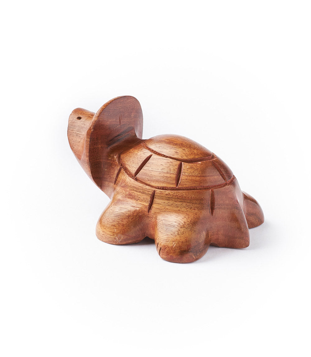 Turtle Eyeglasses Holder/Stand - Hand Carved Indian Rosewood