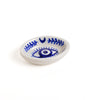 Lalita Evil Eye Incense Holder - Hand Painted Blue & White