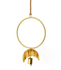 Chayana Orbit Moon Wind Chime  - Carved Horn, Hand Tuned