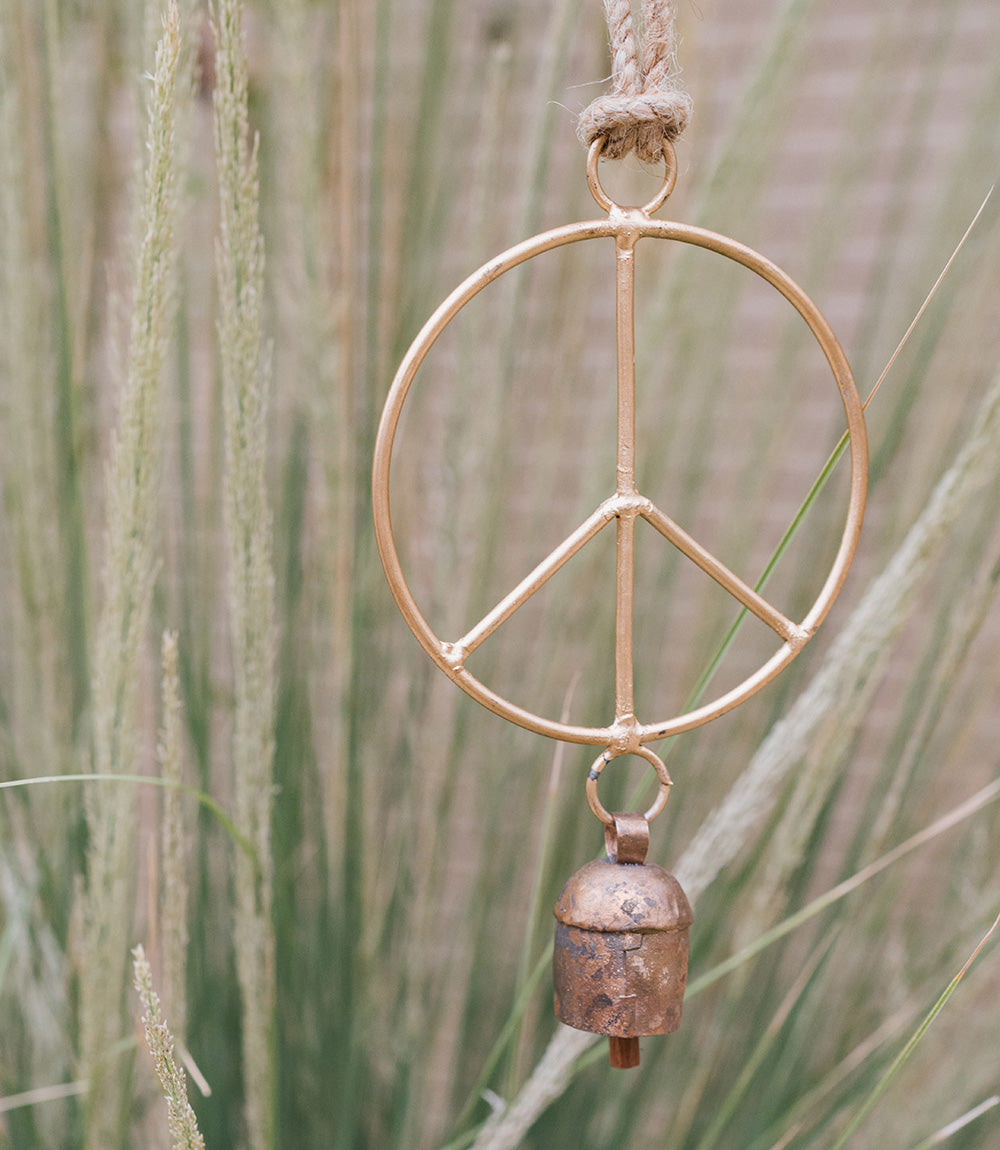 Air Element Peace Bell Wind Chime - Fair Trade Garden