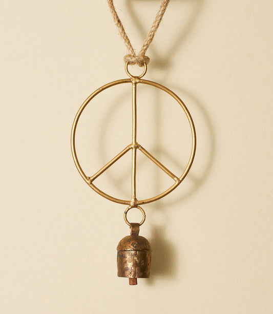 Air Element Peace Bell Wind Chime - Fair Trade Garden