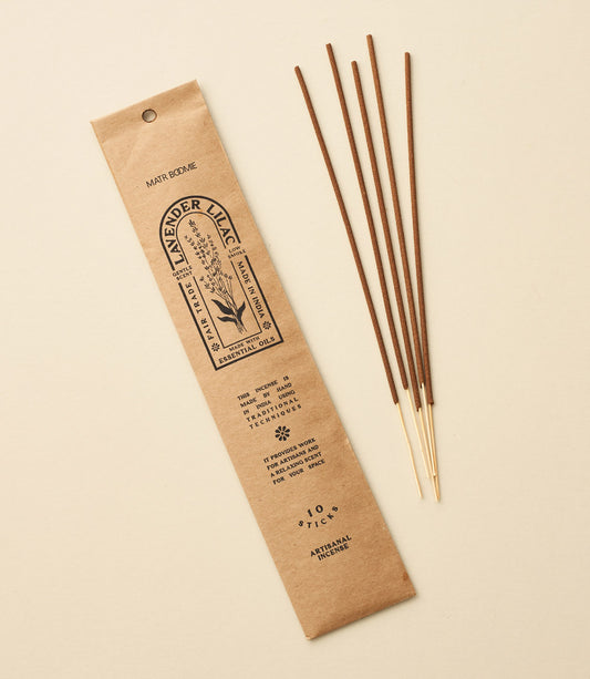 Lavender Lilac Incense - 10 sticks, low smoke