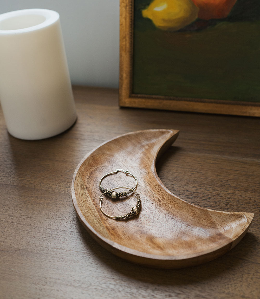 Indukala Crescent Moon, Serving Dish, Catch All Tray - handmade