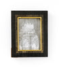 Andhera 5x7 Black Picture Frame - Carved Horn, Brass Inlay