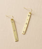 Sitara Starry Long Linear Studded Earrings - Gold