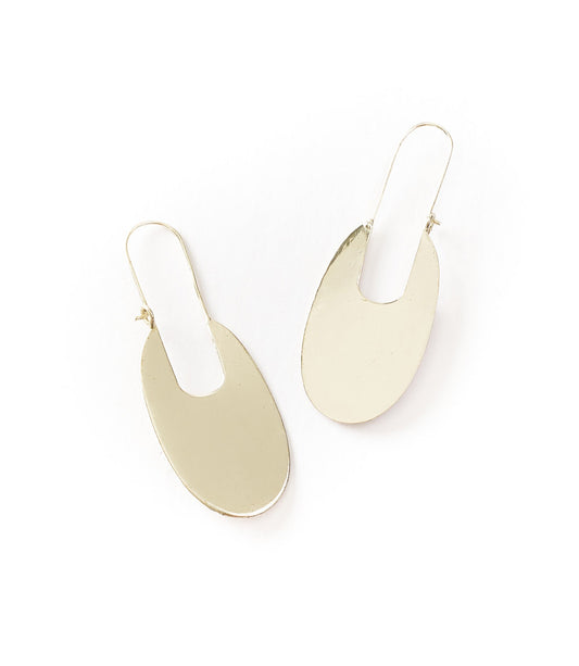 Bhavani Elongated Hoop Earrings