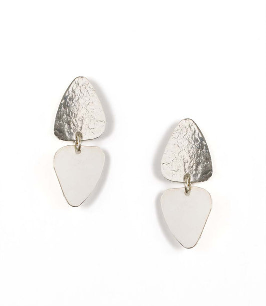 Iyla Geometric Textured Dangle Earring